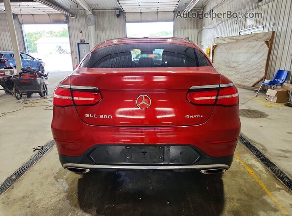 WDC0J4KB6JF436153 2018 MERCEDES-BENZ GLC-CLASS Красный Вид сзади