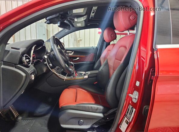 WDC0J4KB6JF436153 2018 MERCEDES-BENZ GLC-CLASS Красный Вид салона спереди