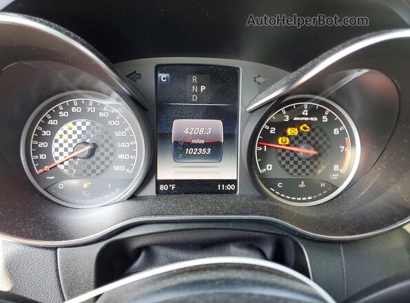 WDC0J6EB4JF382259 2018 MERCEDES-BENZ GLC-CLASS White Widok zestawu wskaźników