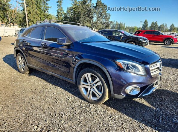WDCTG4EB7JJ434609 2018 MERCEDES-BENZ GLA Синий Передняя правая четверть