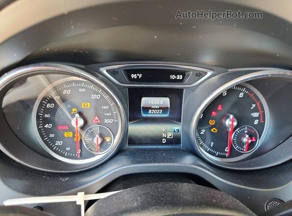 WDCTG4EBXKJ551246 2019 MERCEDES-BENZ GLA White Instrument cluster view
