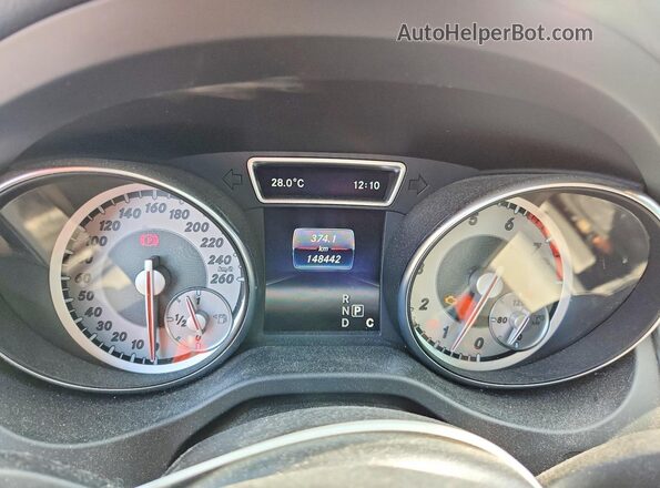 WDCTG4GB5GJ270475 2016 MERCEDES-BENZ GLA Blue Widok zestawu wskaźników
