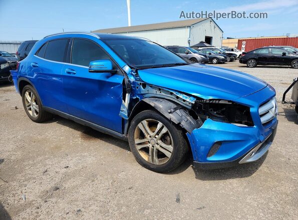 WDCTG4GB5GJ270475 2016 MERCEDES-BENZ GLA Blue Przód prawy