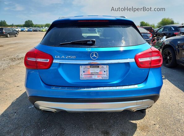 WDCTG4GB5GJ270475 2016 MERCEDES-BENZ GLA Blue Widok z tyłu