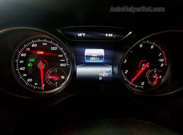 WDCTG4GB6KU020041 2019 MERCEDES-BENZ GLA White ხელსაწყოთა პანელის ხედი