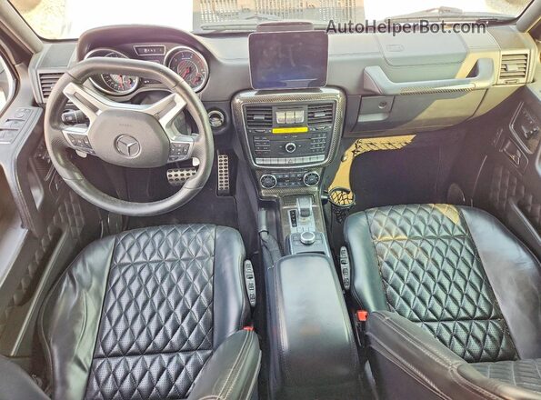 WDCYC7DF2HX266716 2017 MERCEDES-BENZ G-CLASS Silver Առջևի վահանակի տեսք