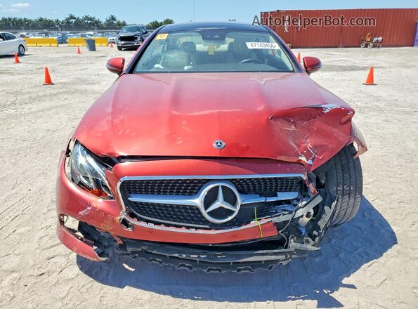 WDD1J6FB3JF020552 2018 MERCEDES-BENZ E Red Դիմացի տեսք