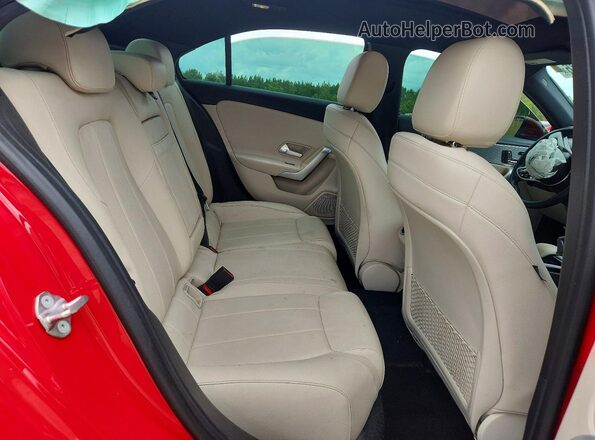 WDD3G4EB6KW030801 2019 MERCEDES-BENZ A Красный Вид задних сидений