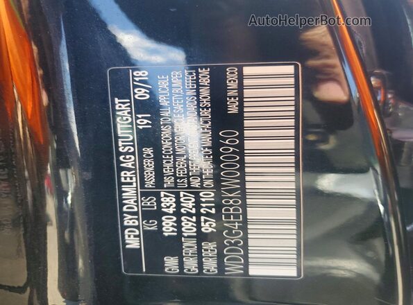 WDD3G4EB8KW000960 2019 MERCEDES-BENZ A Black Вид підкапотного простору