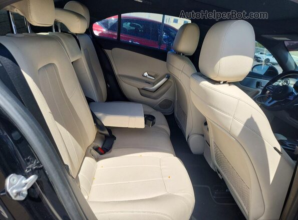 WDD3G4EBXKW034639 2019 MERCEDES-BENZ A Black Rear seats view
