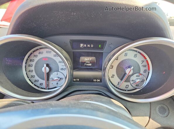 WDDPK3JA7GF115564 2016 MERCEDES-BENZ SLK Red Instrument cluster view