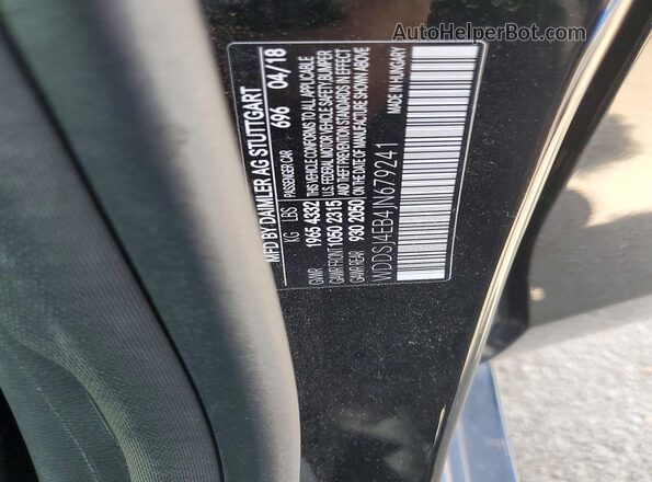 WDDSJ4EB4JN679241 2018 MERCEDES-BENZ CLA-CLASS Black Vista del compartimento del motor