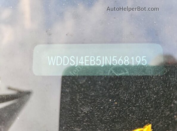 WDDSJ4EB5JN568195 2018 MERCEDES-BENZ CLA-CLASS Черный Вид подкапотного пространства