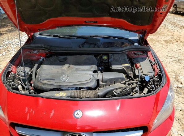 WDDSJ4EB6GN312902 2016 MERCEDES-BENZ CLA-CLASS Red Вид задньої частини салону
