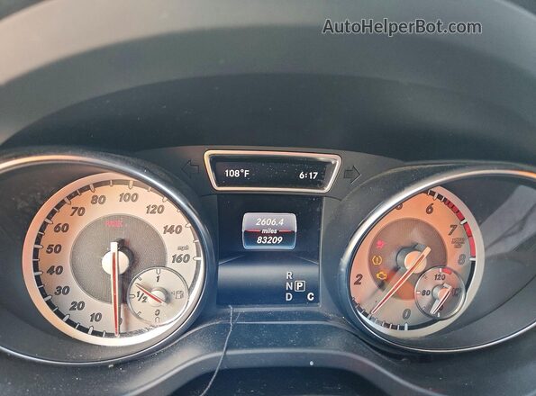 WDDSJ4EB9GN308679 2016 MERCEDES-BENZ CLA-CLASS Black Вид щитка приладів