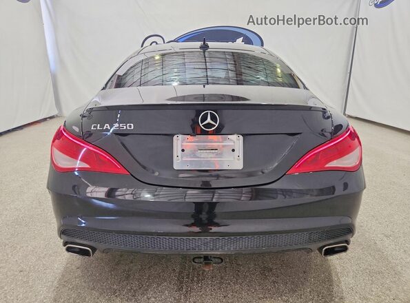 WDDSJ4EB9GN385245 2016 MERCEDES-BENZ CLA-CLASS Black Вид ззаду