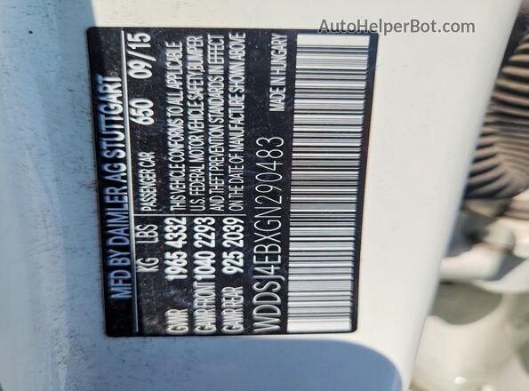 WDDSJ4EBXGN290483 2016 MERCEDES-BENZ CLA-CLASS White Շարժիչի բաժամունքի տեսք