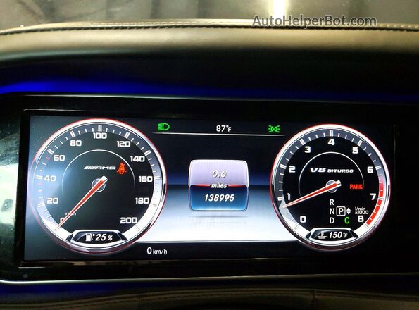WDDUG7JBXHA286408 2017 MERCEDES-BENZ S Black Вид щитка приладів