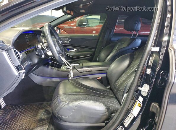 WDDUG7JBXHA286408 2017 MERCEDES-BENZ S Black Вид салону спереду