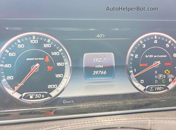 WDDUG7JBXHA291348 2017 MERCEDES-BENZ S Black Widok zestawu wskaźników