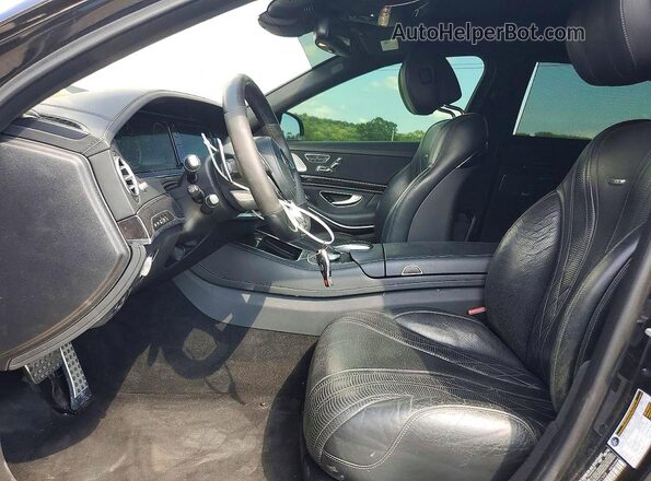 WDDUG7JBXHA291348 2017 MERCEDES-BENZ S Black Widok wnętrza z przodu