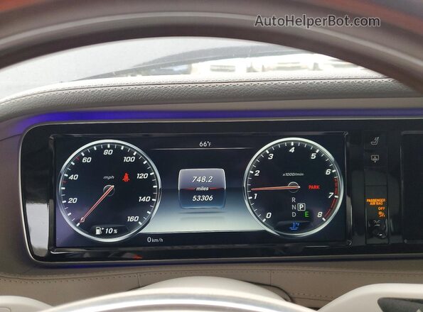 WDDUG8CB0HA305857 2017 MERCEDES-BENZ S Blue Vista del cuadro de instrumentos