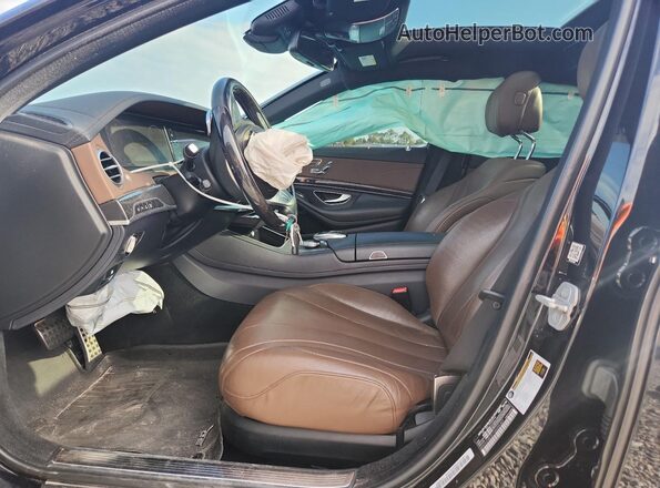 WDDUG8CB1GA255307 2016 MERCEDES-BENZ S Черный Вид салона спереди