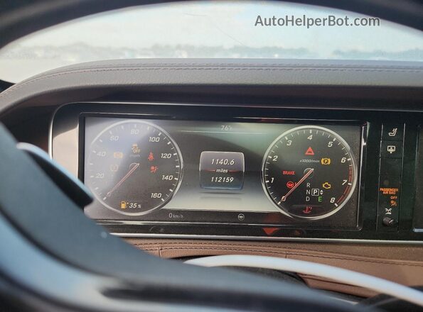WDDUG8CB1GA255307 2016 MERCEDES-BENZ S Черный Вид щитка приборов