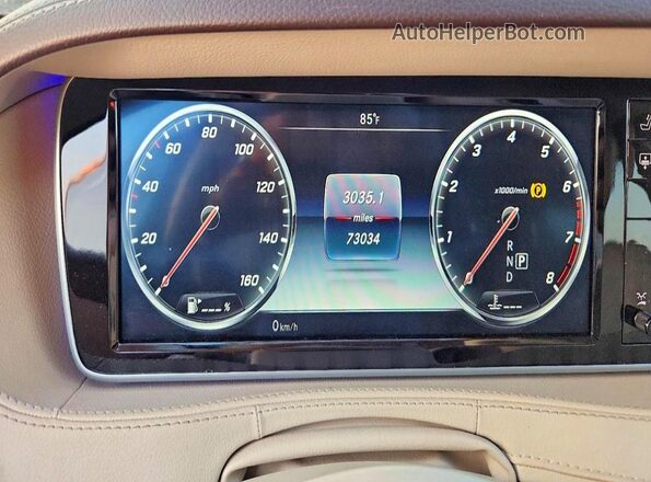 WDDUG8CB8HA337293 2017 MERCEDES-BENZ S Black Vista del cuadro de instrumentos