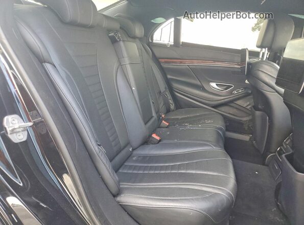 WDDUG8DBXJA393126 2018 MERCEDES-BENZ S Black Հետևի նստատեղերի տեսք