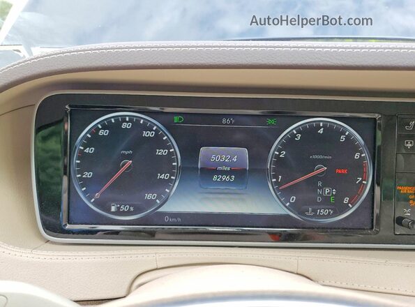 WDDUG8FB1GA244111 2016 MERCEDES-BENZ S Угольный Вид щитка приборов