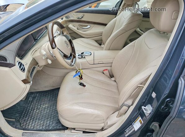 WDDUG8FB1GA244111 2016 MERCEDES-BENZ S Угольный Вид салона спереди