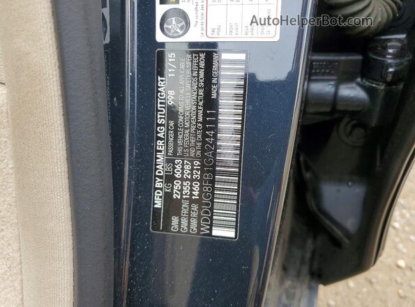WDDUG8FB1GA244111 2016 MERCEDES-BENZ S Угольный Вид подкапотного пространства