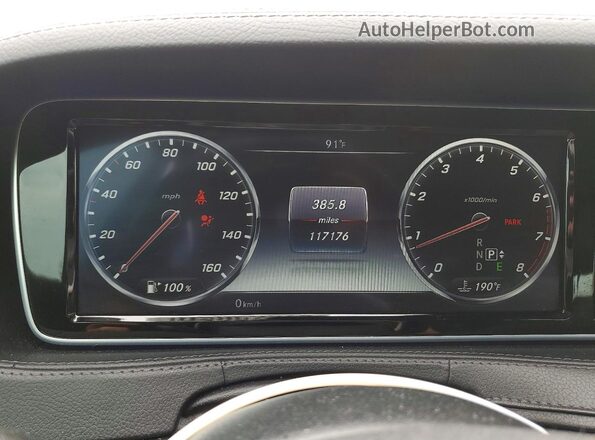 WDDUG8FB1HA303661 2017 MERCEDES-BENZ S Black Widok zestawu wskaźników