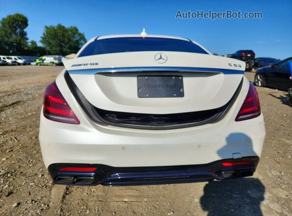 WDDUG8JB2JA344295 2018 MERCEDES-BENZ S White უკანა ხედი