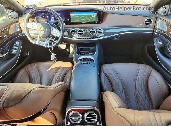 WDDUG8JB2JA344295 2018 MERCEDES-BENZ S White წინა პანელის ხედი