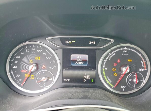 WDDVP9AB0HJ013946 2017 MERCEDES-BENZ B-CLASS Blue Widok zestawu wskaźników