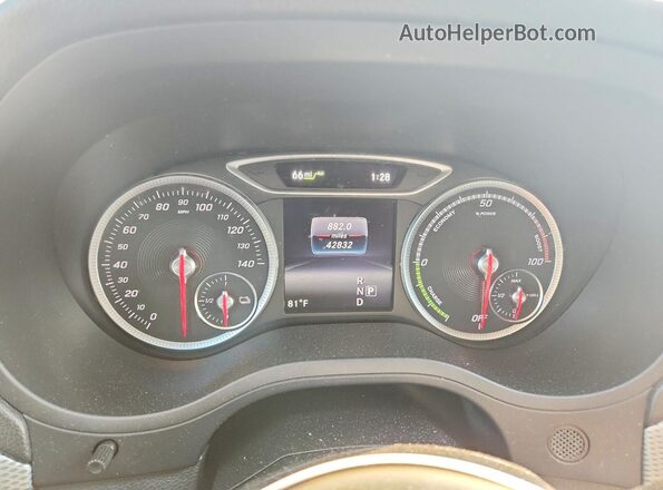 WDDVP9AB4GJ008926 2016 MERCEDES-BENZ B-CLASS White Instrument cluster view