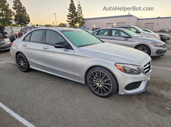 WDDWF4JB6JR420946 2018 MERCEDES-BENZ C Silver Delantero derecho