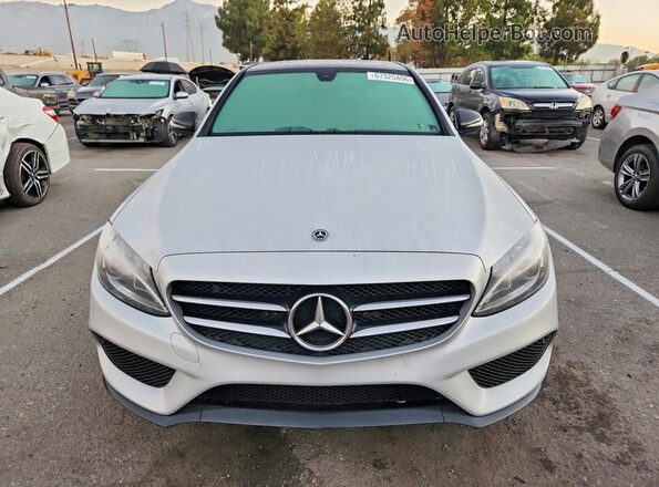 WDDWF4JB6JR420946 2018 MERCEDES-BENZ C Silver Vista frontal