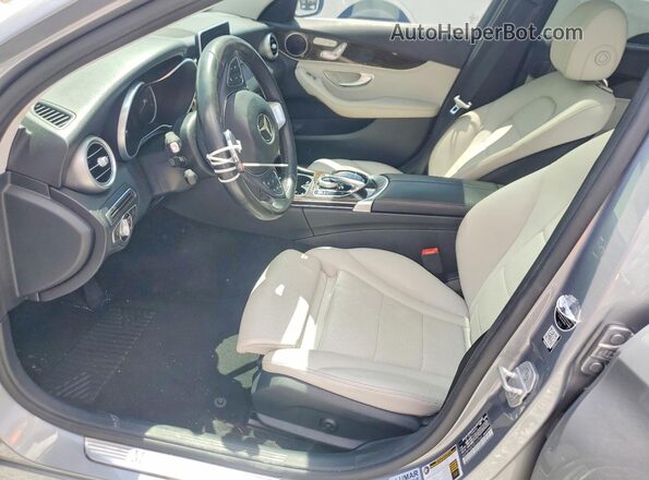 WDDWF4JB7GR147363 2016 MERCEDES-BENZ C Gray Widok wnętrza z przodu