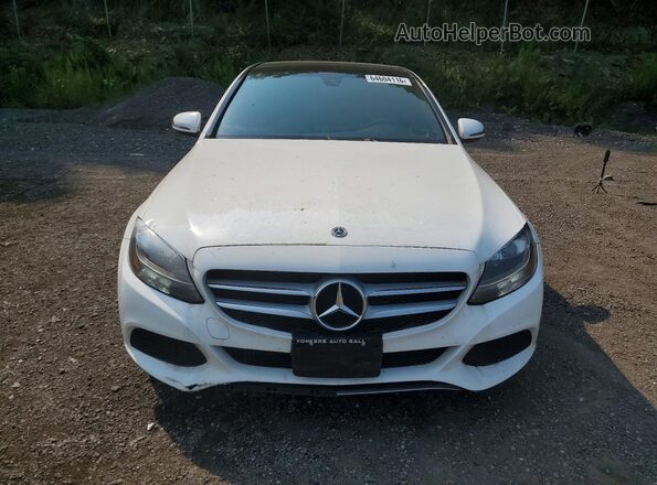 WDDWF4KB0JR413263 2018 MERCEDES-BENZ C White Вид спереду