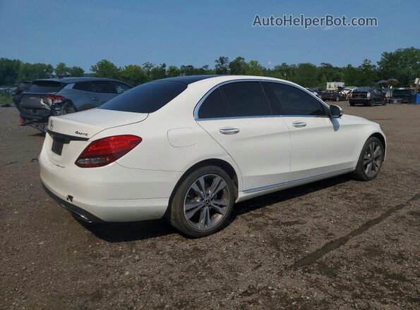 WDDWF4KB0JR413263 2018 MERCEDES-BENZ C White Задня права чверть