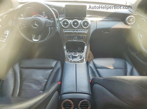 WDDWF4KB0JR413263 2018 MERCEDES-BENZ C White Вид панелі приладів