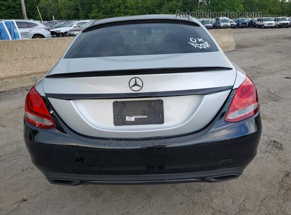 WDDWF4KB1GR151438 2016 MERCEDES-BENZ C Silver Vista trasera