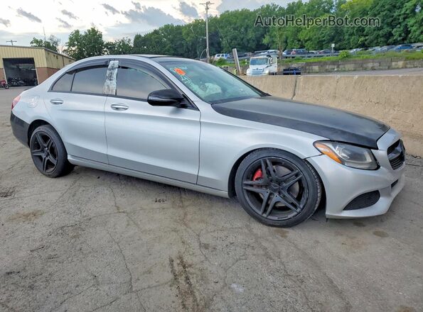WDDWF4KB1GR151438 2016 MERCEDES-BENZ C Silver Delantero derecho