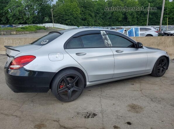 WDDWF4KB1GR151438 2016 MERCEDES-BENZ C Silver Trasero derecho