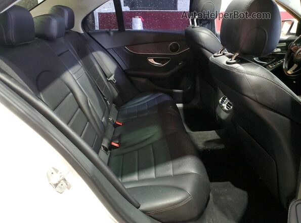 WDDWF4KB2GR146765 2016 MERCEDES-BENZ C White Rear seats view
