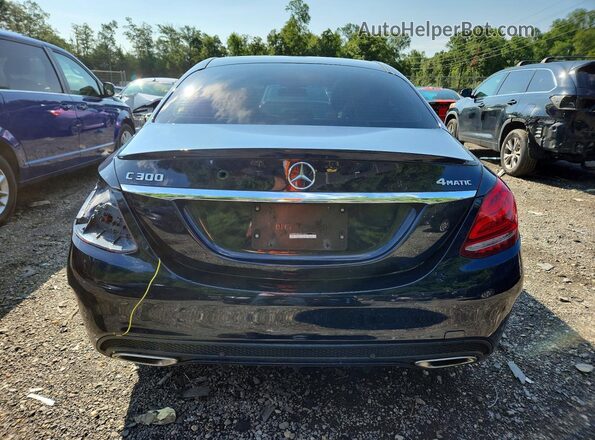 WDDWF4KB2JR416861 2018 MERCEDES-BENZ C Blue Vista trasera