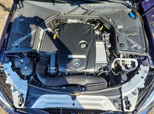 WDDWF4KB2JR416861 2018 MERCEDES-BENZ C Blue Vista interior trasera